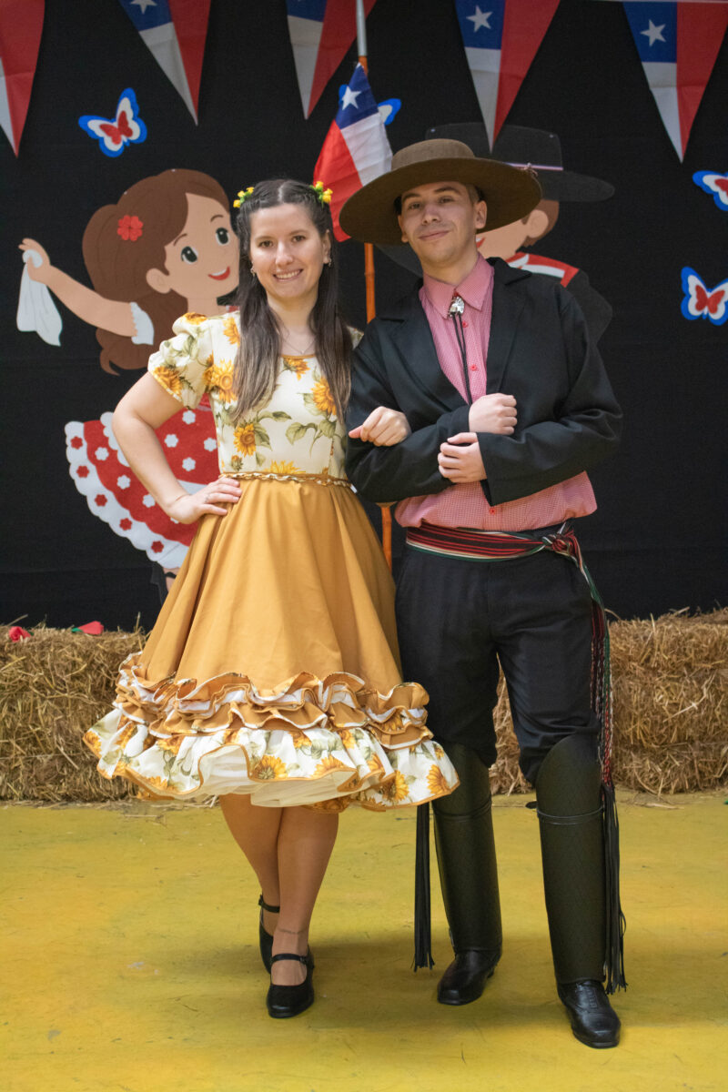 Pareja de baile posando